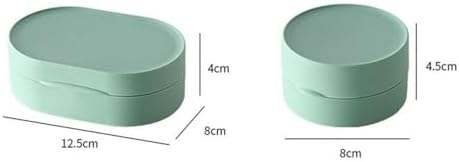Travel Soap Holder with Lid for Bath Gym Camping 8x8x45cm Yellow