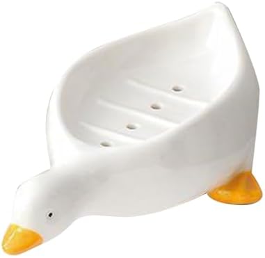 Cute Duck Soap Holder with Drainage for Shower