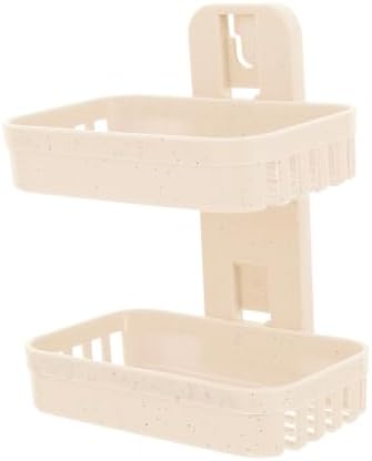 VOSAREA Wall Mounted Soap Dish Double Layer Holder