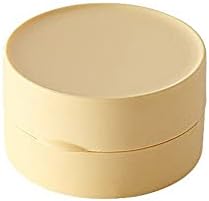 Sealed Round Soap Dish Holder with Lid for Bathroom and Travel Use