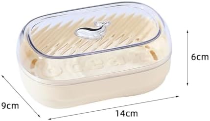 Portable Soap Dish with Drain Hole for Travel