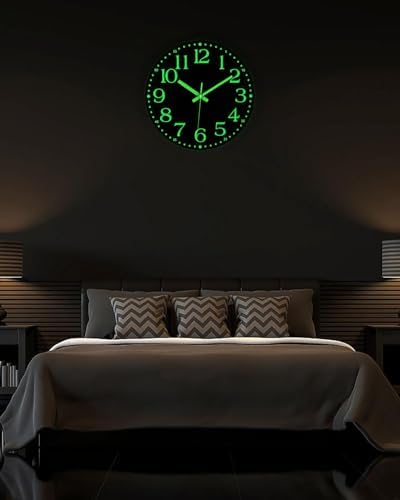 JoFomp 14 Inch Glow in the Dark Wall Clock 1