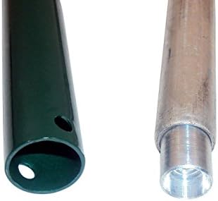 Forever Candles Set of 2 - Refillable Tapered Pillars with Elegant Green Finish