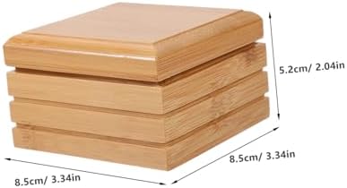 Wooden Soap Dish Sturdy Draining Holder for Kitchen Bathroom