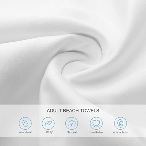 Quick Dry Oversize Bath Towel with Ocean Wave Starry Sky Design