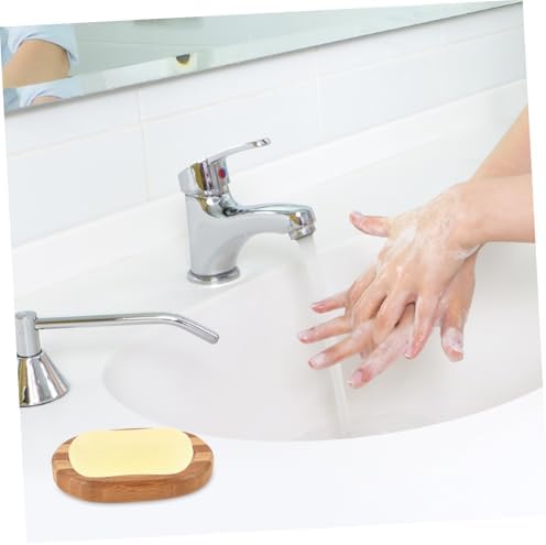 BESTYASH Zebra Pattern Wooden Soap Dish for Bath and Kitchen