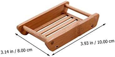 CONGARTENO 2pcs Wooden Soap Dish Creative Bathroom Holder