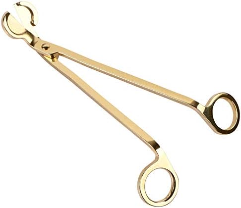 Harapu Gold Candle Wick Trimmer with Stainless Steel Clipper