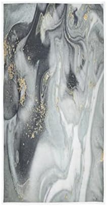 ALAZA Gray Marble Print Ink Style Bath Towel