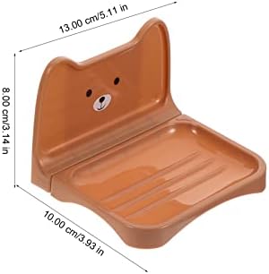 4pcs Wall-Mounted Soap Holder Bathroom Organizer