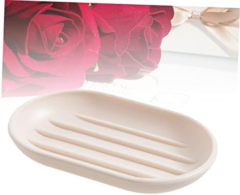 Oval PP Soap Dish for Bathroom Countertop