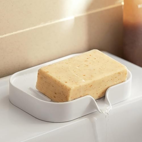 LutIedan 1PC Small Wall-Mounted Soap Box Holder