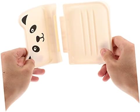 Ciieeo Cartoon Bear Soap Rack 4 Non-Slip Waterproof Holder