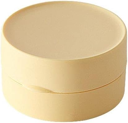 Sealed Round Soap Dish Holder with Lid for Bathroom and Travel Use