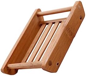 Mobestech Retro Wooden Soap Dish Boat Shape Self Draining
