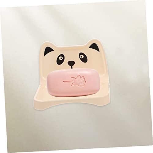 Ciieeo Cartoon Bear Soap Rack 4 Non-Slip Waterproof Holder