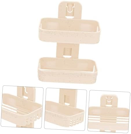VOSAREA Wall Mounted Soap Dish Double Layer Holder