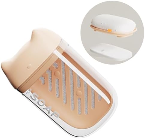 ZEXKENS Soap Holder with Leakproof Lid for Travel and Home Use
