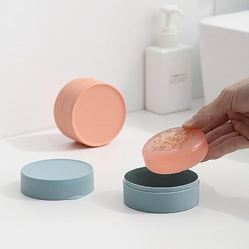 Portable Soap Dish with Lid for Bathroom Travel