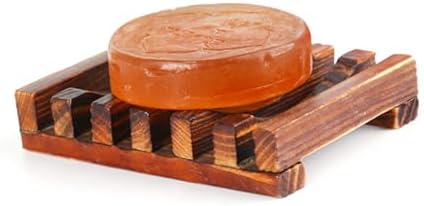 IMIKEYA 4PC Carbonized Soap Dish Holder for Kitchen Bathroom
