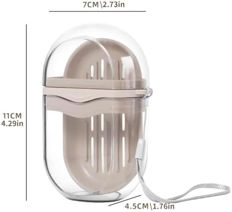Travel Soap Case with Leakproof Lid and Drainage