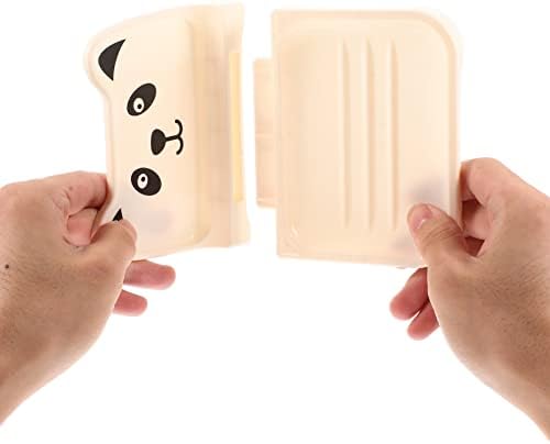 4pcs Wall-Mounted Soap Holder Bathroom Organizer