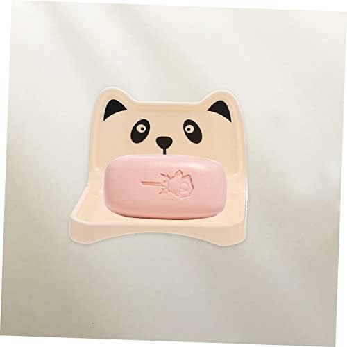 4PCS Cartoon Bear Wall Mounted Soap Racks Suction Cup Holder