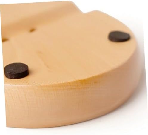 ABOOFAN Wooden Oval Soap Dish Drainer Holder for Kitchen Sink