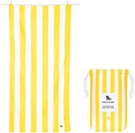Dock Bay Custom Beach Towel - Boracay Yellow Quick Dry Sand Free