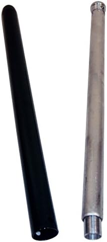 Forever Candles Set of 2 - Refillable Tapered Pillars with Elegant Green Finish