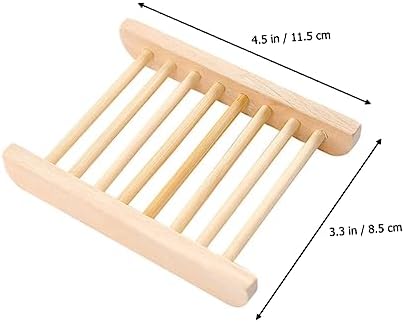 PRETYZOOM Wooden Soap Dish for Kitchen and Bathroom 1