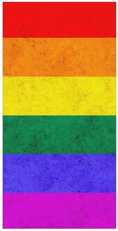 4SEE Oversize Rainbow Flag Beach Towel for Travel Pool