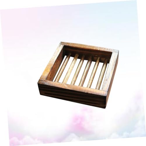 Unomor Wooden Soap Dish Hollow Design Sturdy Odorless