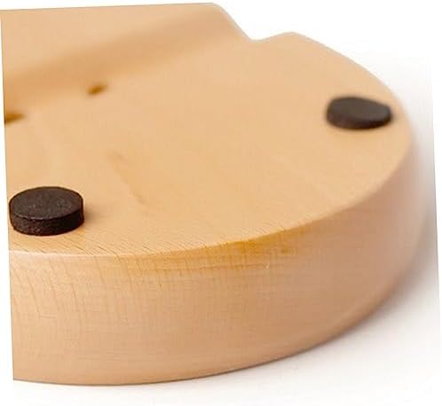 Wooden Oval Soap Dish Drainer Holder for Bathroom and Kitchen