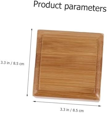 HOOTNEE Rustic Bamboo Soap Dish Handmade Wood Holder