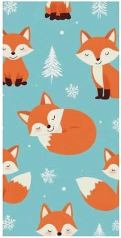 4SEE Cute Fox Beach Towels - Extra Large Lightweight