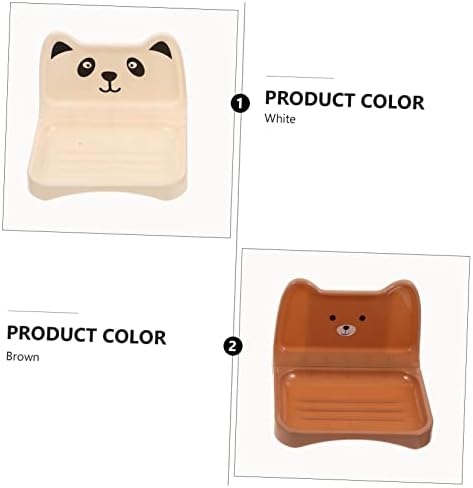 4pcs Wall-Mounted Soap Dish Quick Dry Holder
