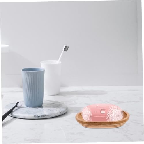 ABOOFAN Rustic Bamboo Soap Holder for Sink