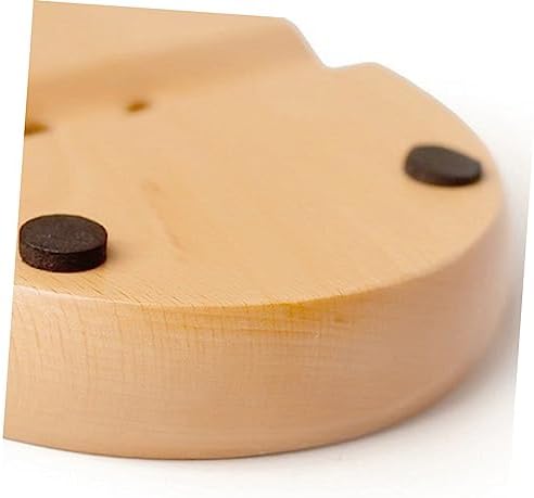 Amosfun Self-Draining Wooden Soap Dish Holder Round Oval Options
