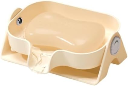 Yellow Self-Draining Bar Soap Dish for Shower and Kitchen