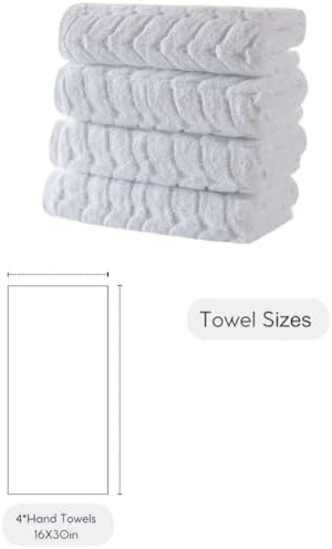 BAGNO MILANO Turkish Bath Towel Set 4pcs Quick Dry