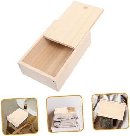 Sturdy Wooden Soap Dish Holder for Bathroom Kitchen Travel Laundry