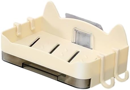 WITHO Wall Mounted Soap Holder - HoleFree Square Design - Space Saving Bathroom Accessory