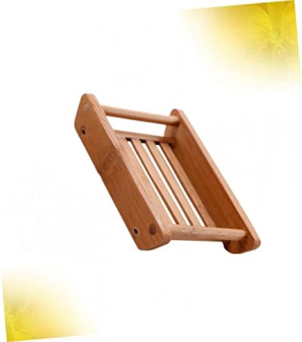 Retro Boat Shaped Wooden Soap Dish with Drainage