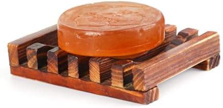 BESTOYARD 4PC Natural Wooden Soap Holder for Kitchen Bathroom 1