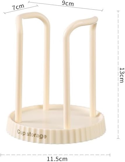 2-Pack Plastic Bathroom Cup Dispenser for 3-7 oz Cups