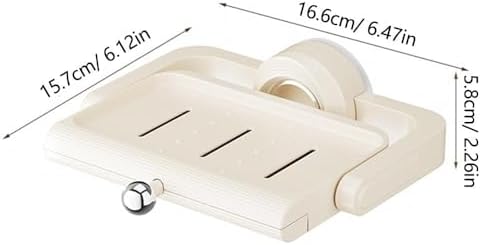 Rotatable Suction Cup Soap Dish - 360 Degree Swivel Holder