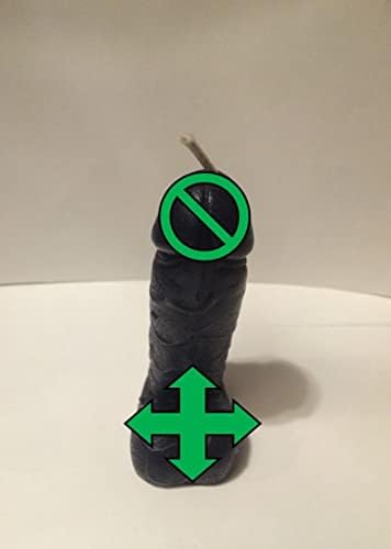 JOANNDLES Penis Candle 45 Inch Tall Black Gift Box