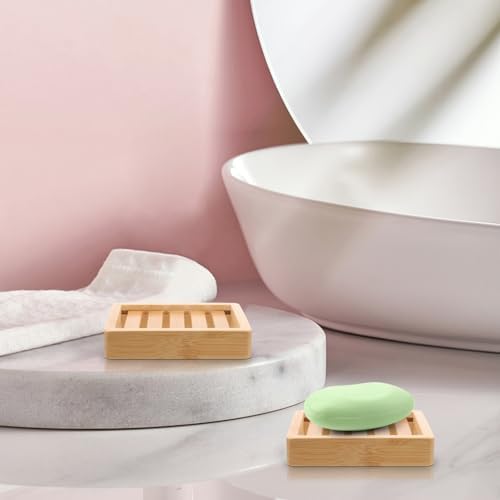Luxshiny Compact Boat-Shaped Soap Holder for Bathroom and Kitchen