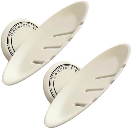 ABOOFAN Nail-Free Soap Holder Wall Mountable Drainage Pad